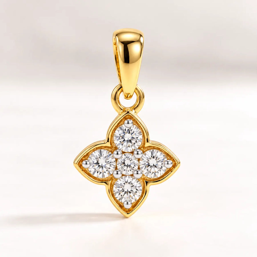 Four-Petal Pendant | Gold Vermeil