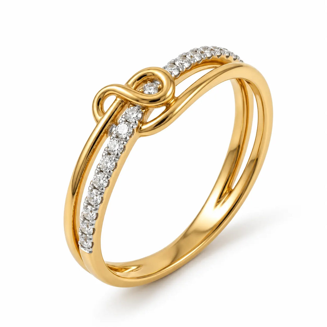 Gold Plated Knot Ring
