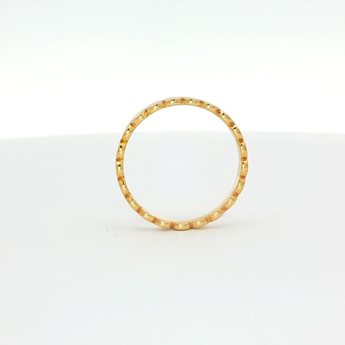 Gold-Plated Scallop Band