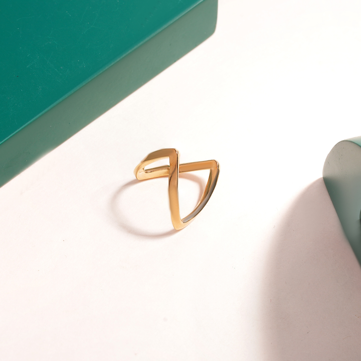 Gold Plated Vanki Style Ring