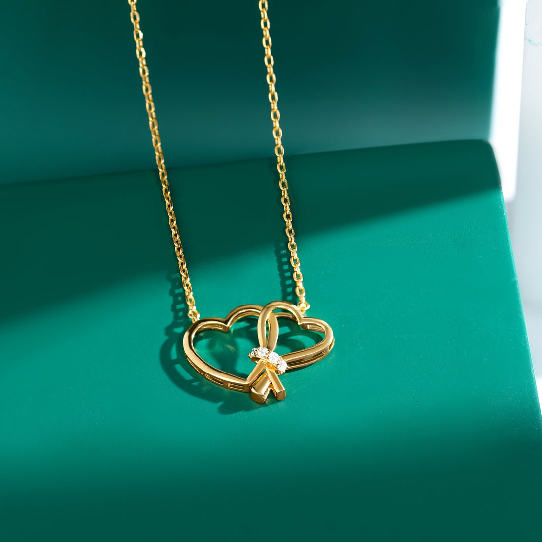 Double Heart Harmony Pendant