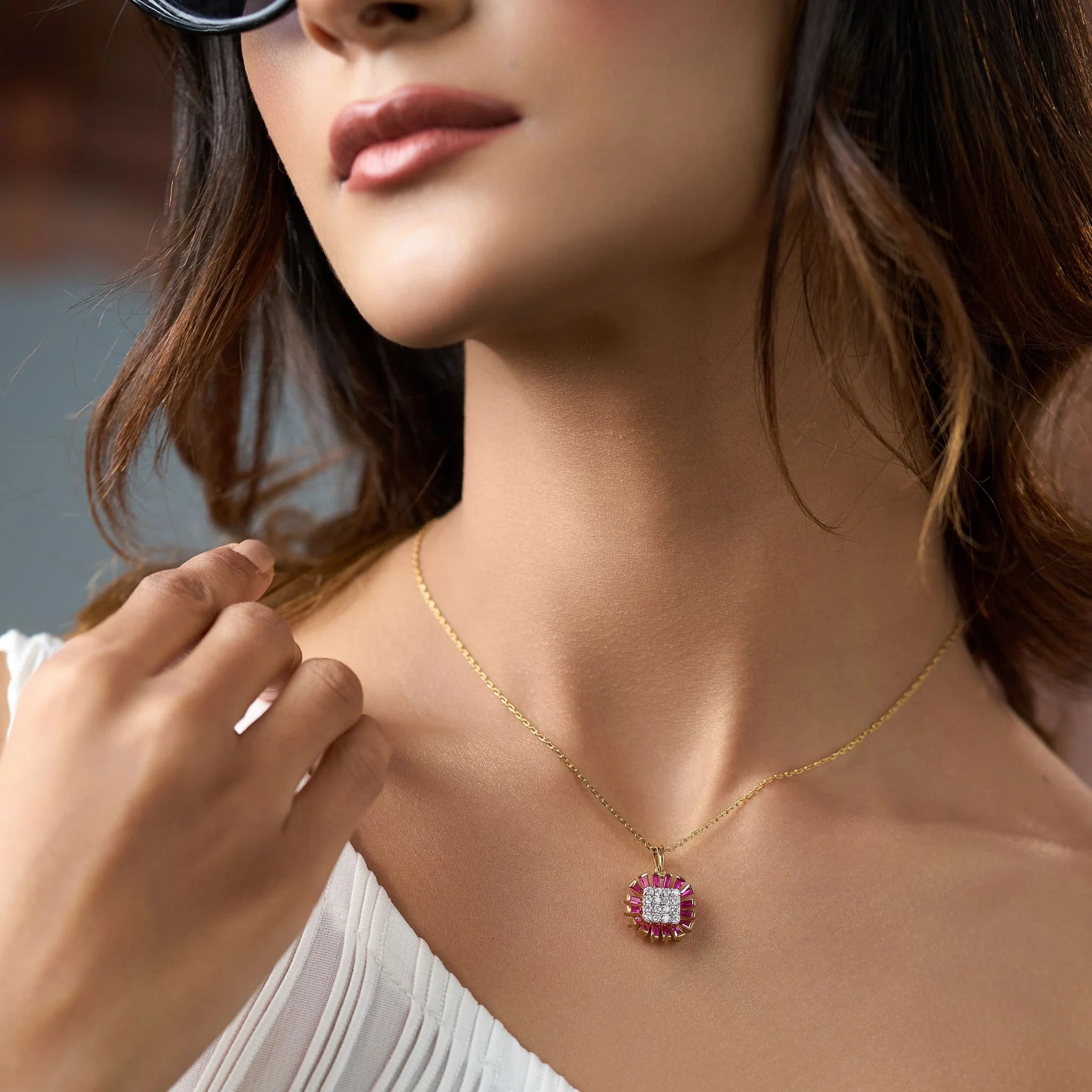 Aura Blush Pendant