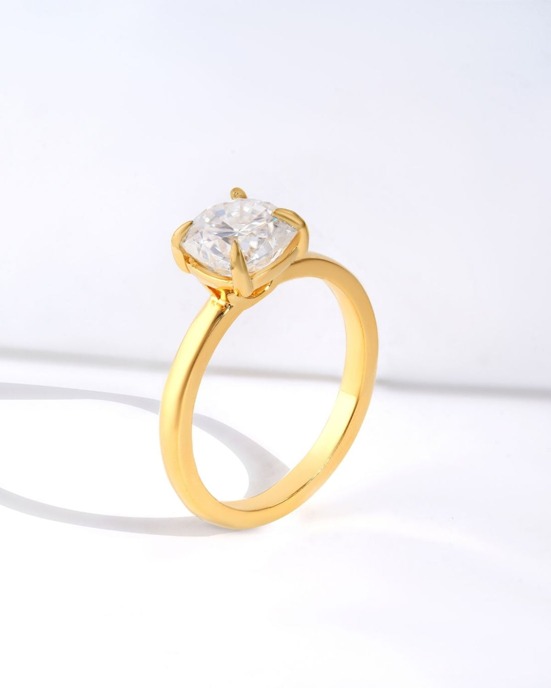 2ct Cushion moissanite diamond ring