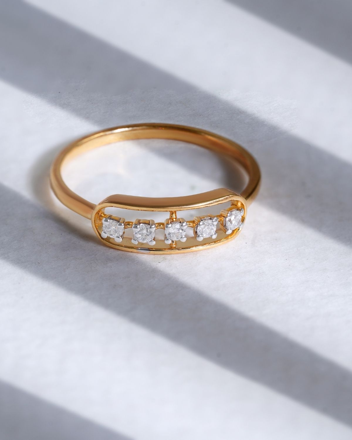 Eliza Diamond Ring | gold vermeil