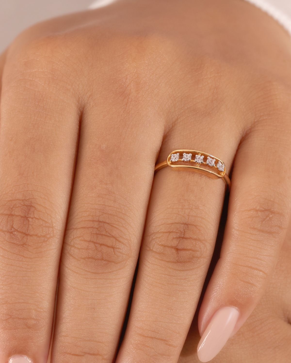 Eliza Diamond Ring | gold vermeil