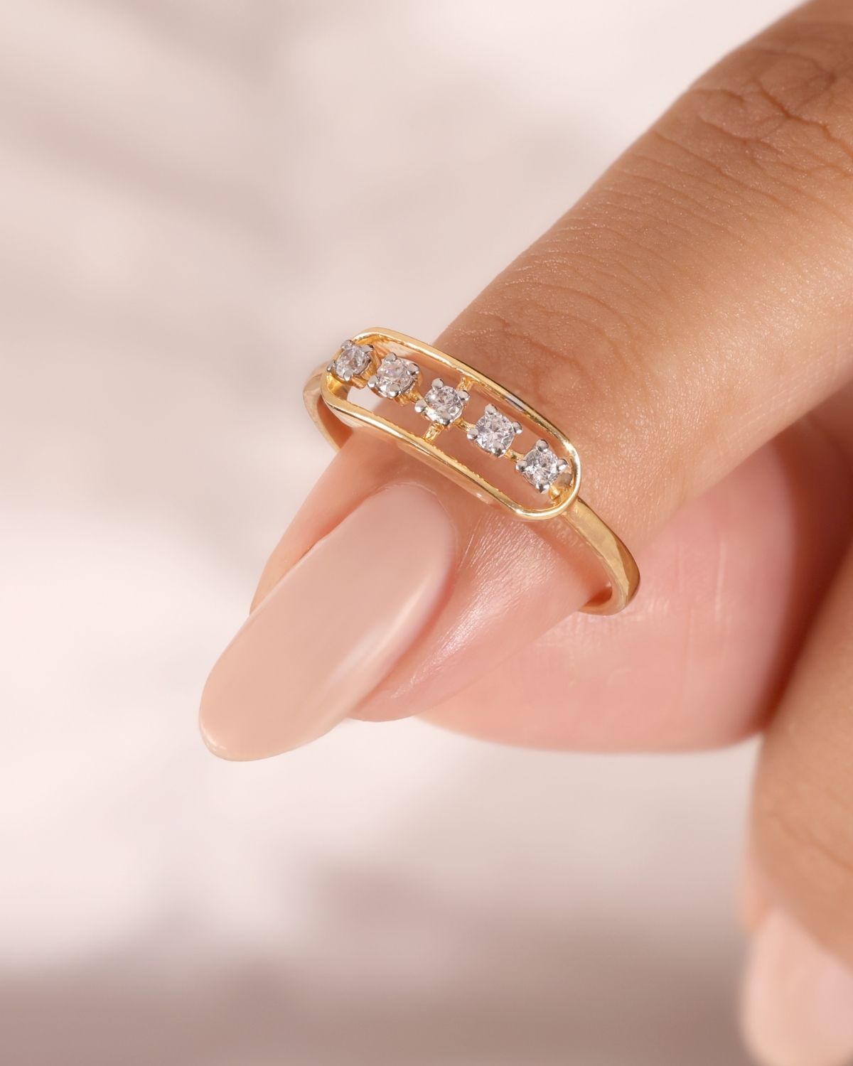 Eliza Diamond Ring | gold vermeil