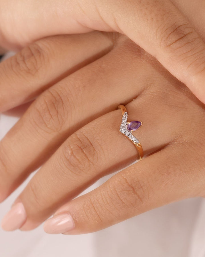 Aarohi Vermeil Ring | Gold Vermeil
