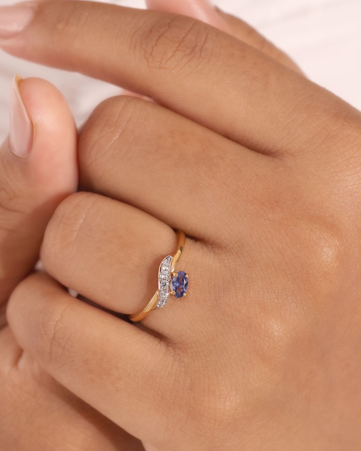 MIDNIGHT PETAL RING | GOLD VERMEIL