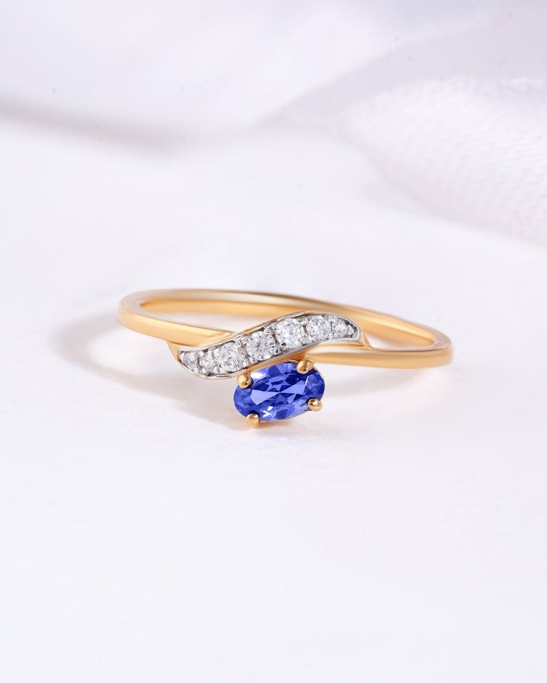 MIDNIGHT PETAL RING | GOLD VERMEIL