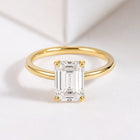 2ct Emerald-cut classic solitaire ring