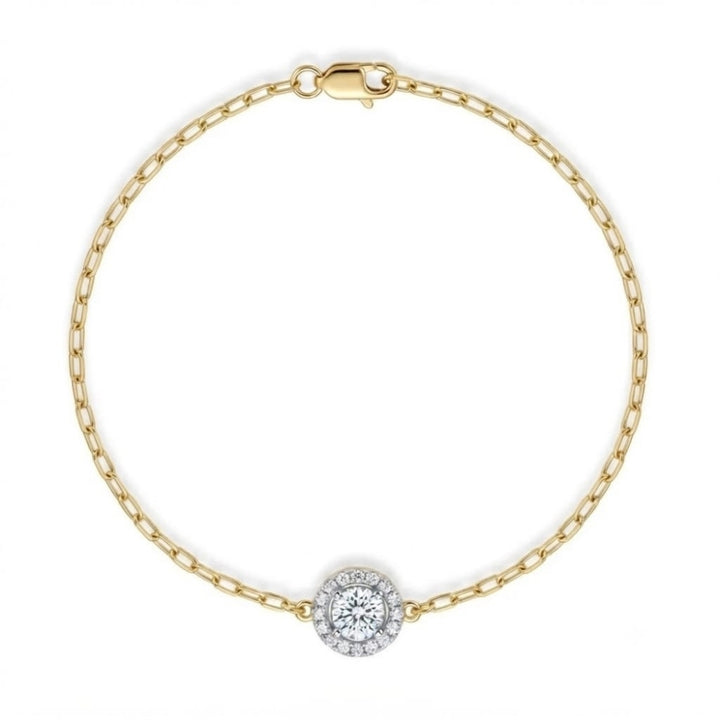 Solitaire Diamond Charm Bracelet