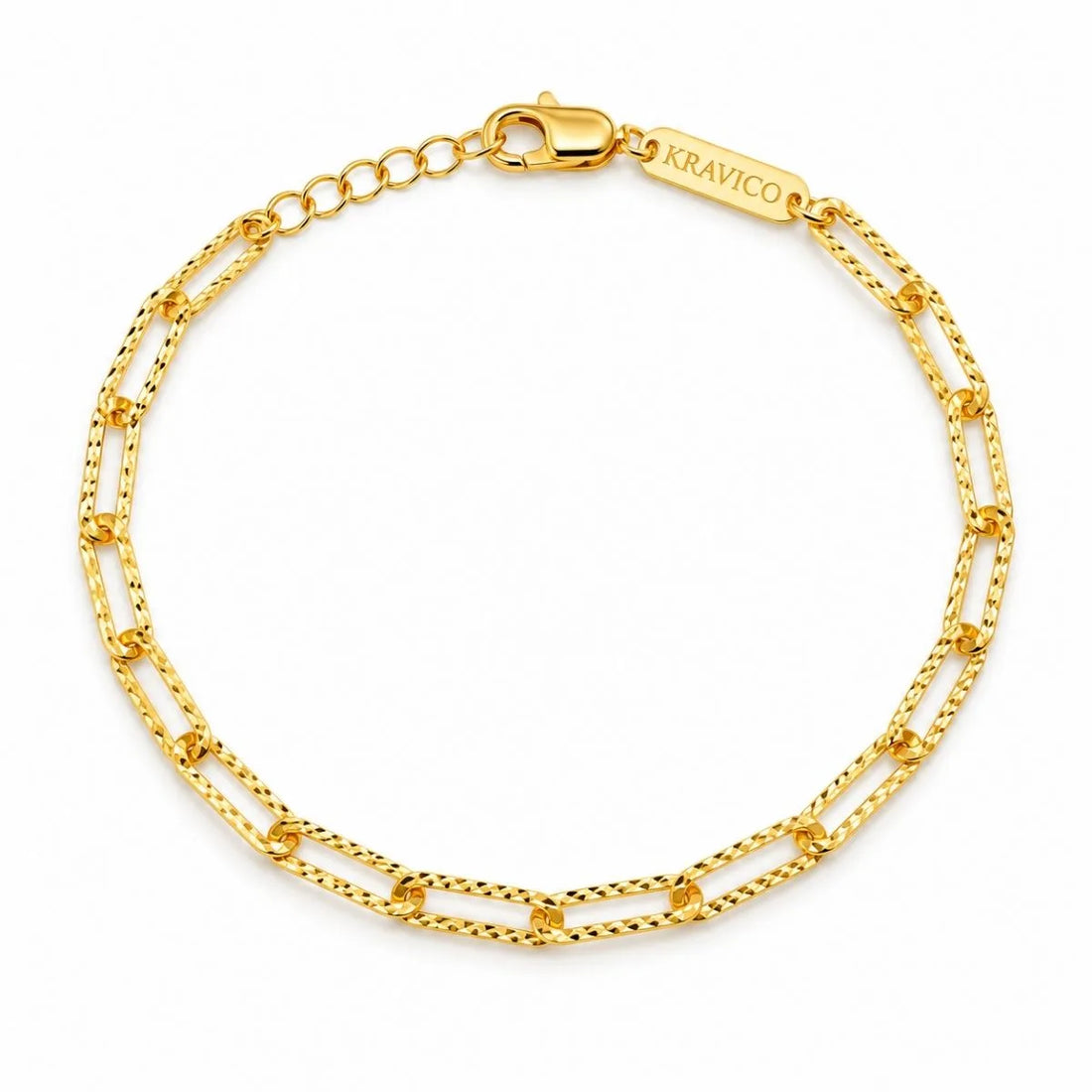 Gold Paperclip Chain Bracelet