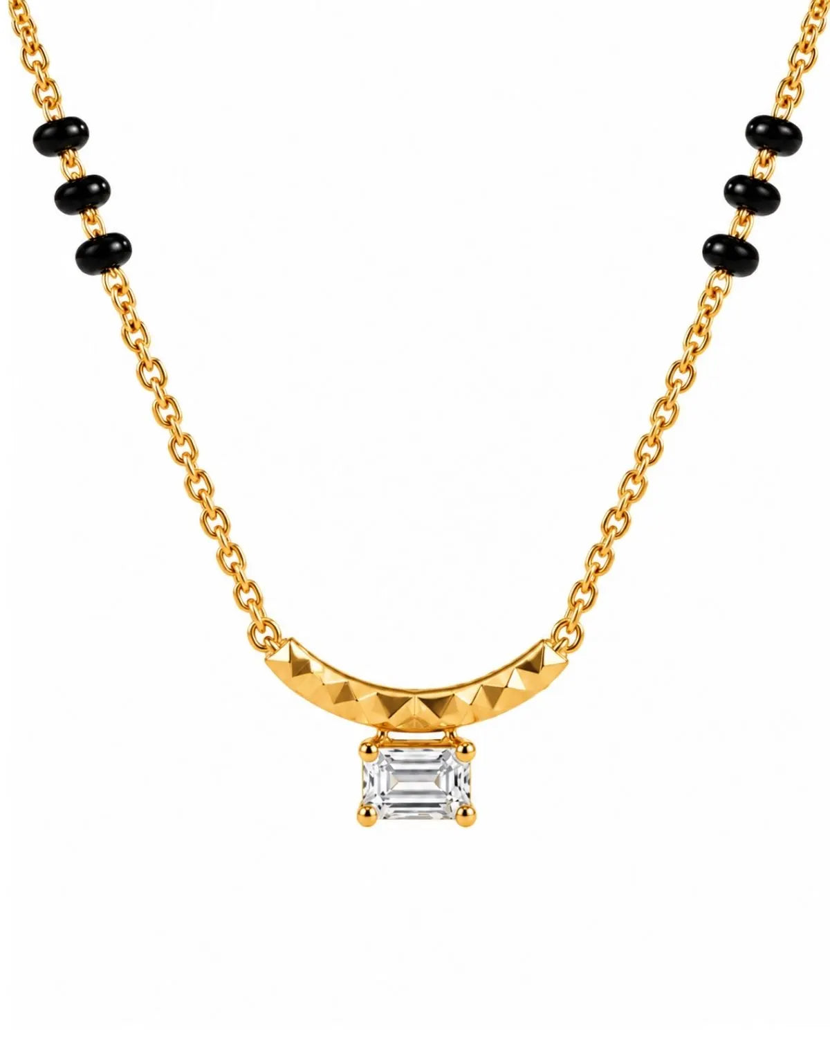 Amaya Diamond Mangalsutra | Gold Vermeil