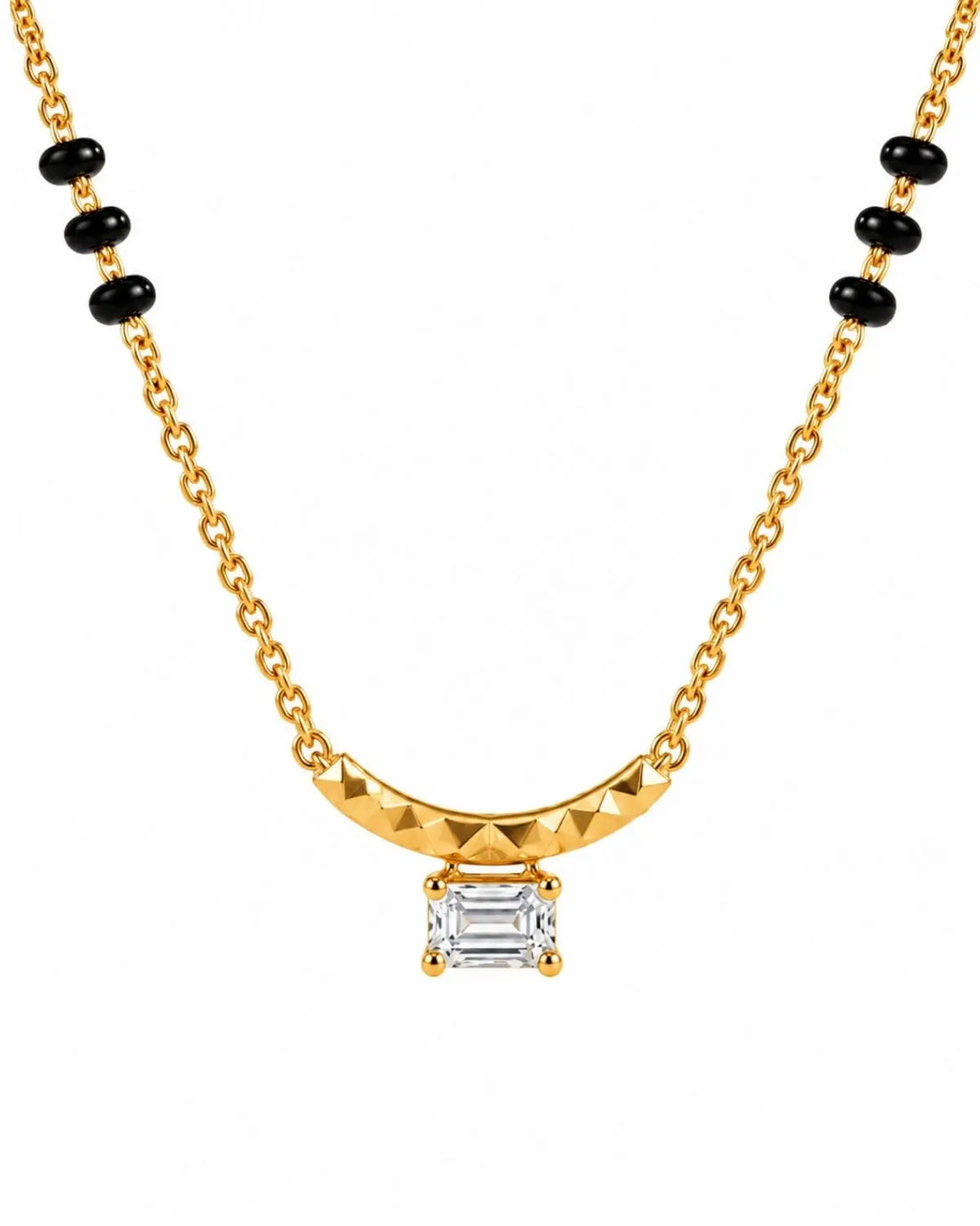 Amaya Diamond Mangalsutra | Gold Vermeil
