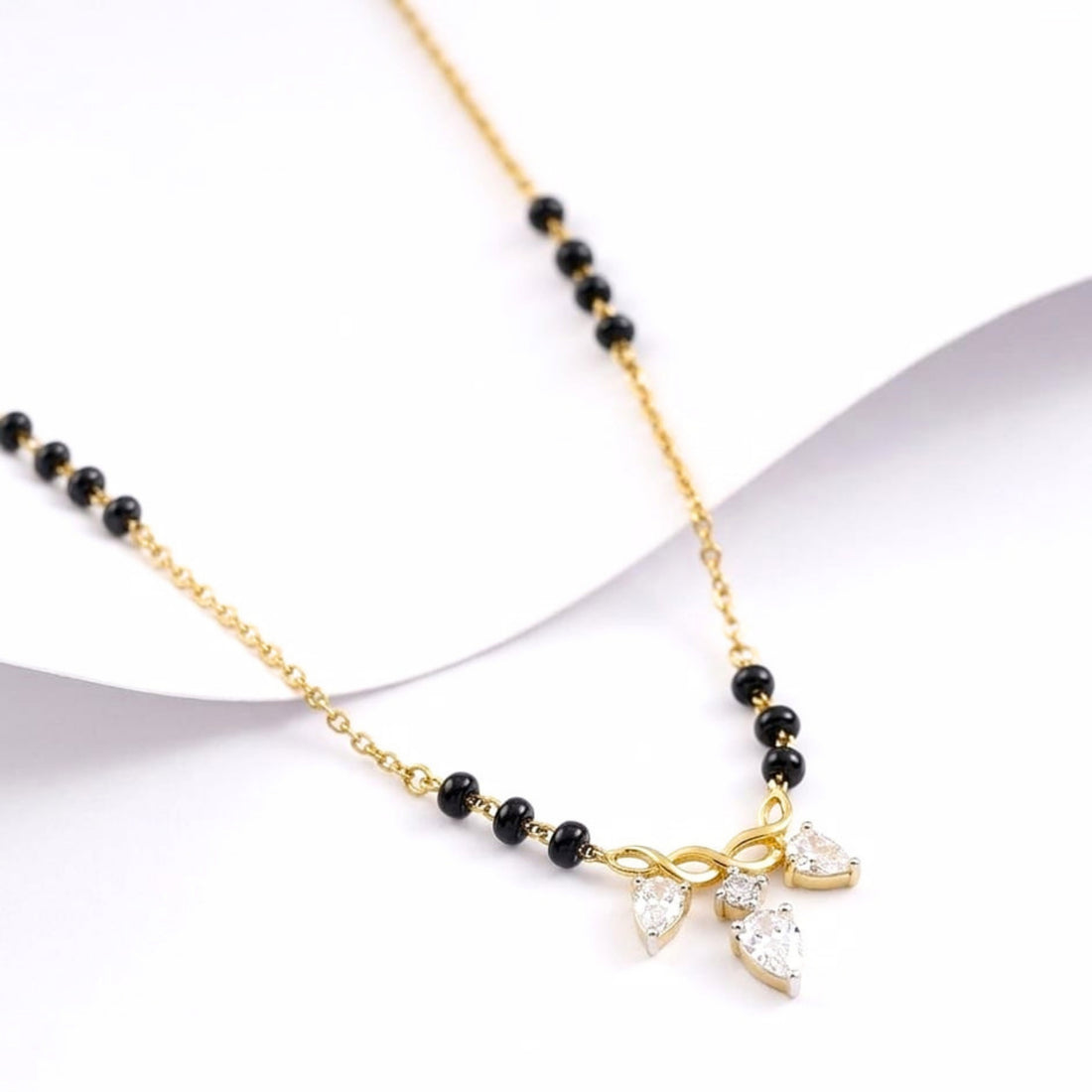 Pear Drop Mangalsutra | Gold Vermeil