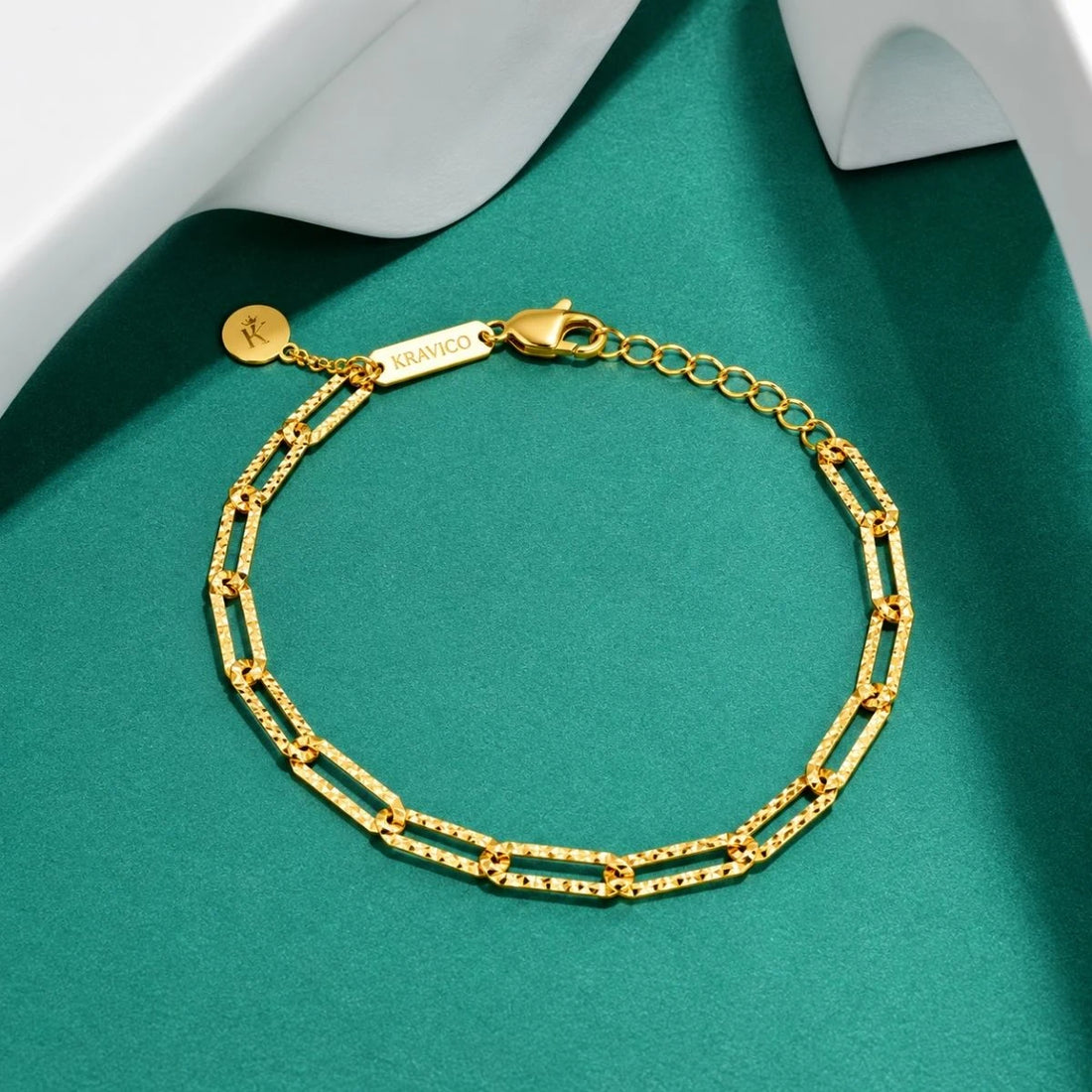 Gold Paperclip Chain Bracelet