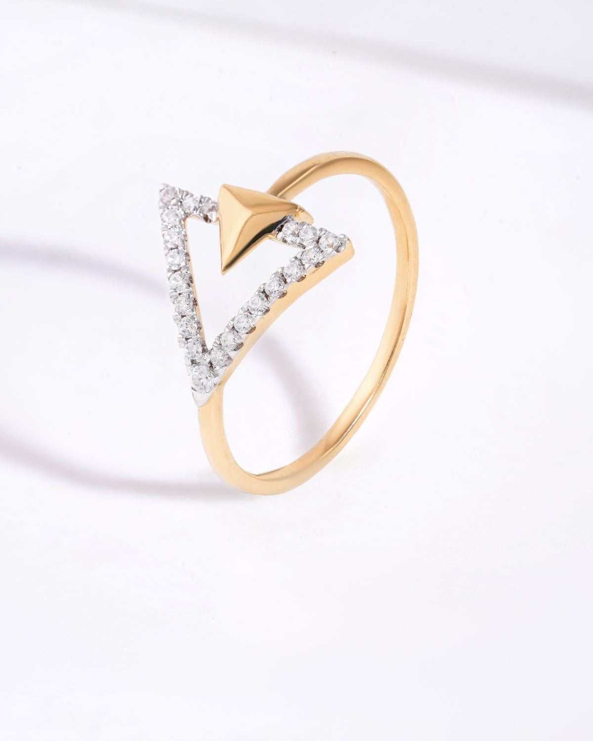 Eva moissanite diamond ring | Gold Vermeil