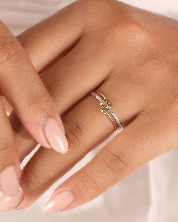 Gold Plated Knot Ring