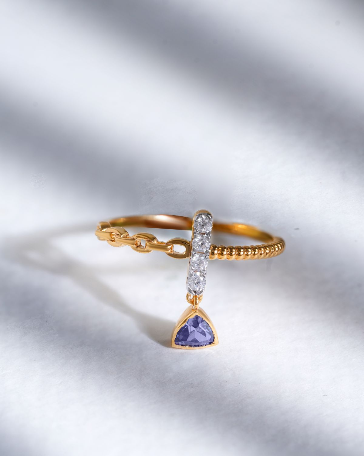 Emily Diamond Crush Ring | Gold Vermeil