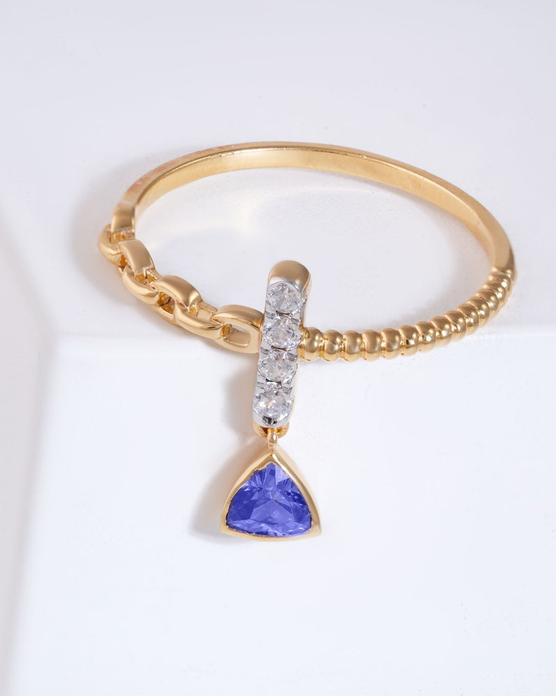 Emily Diamond Crush Ring | Gold Vermeil