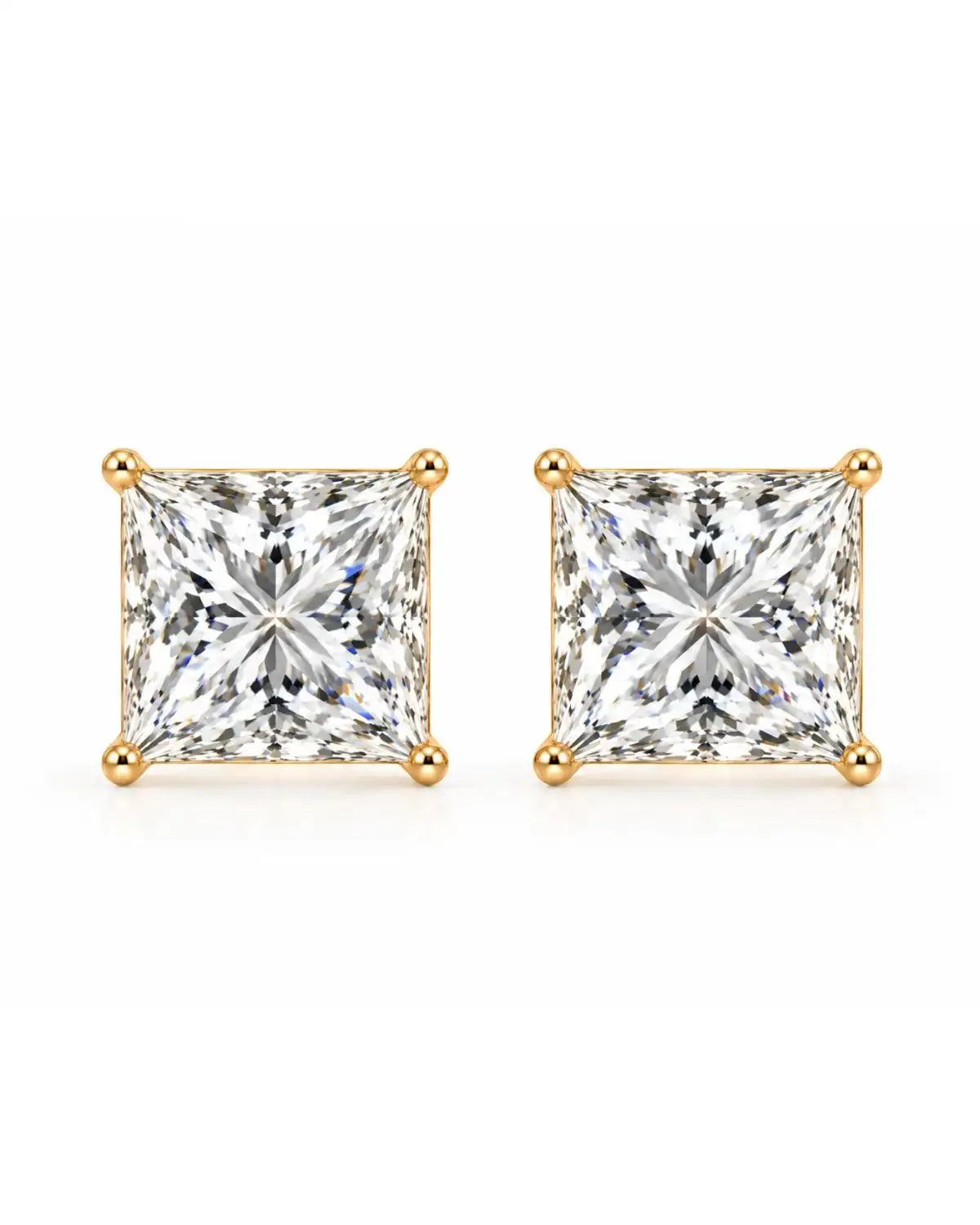Princess Studs | Gold Vermeil