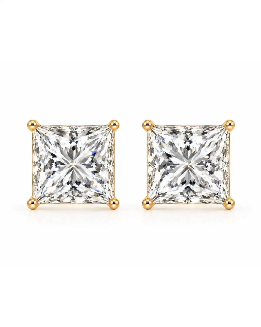 Princess Studs | Gold Vermeil