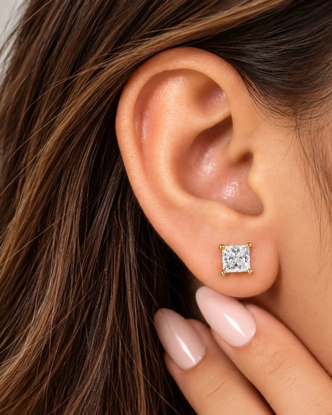 Princess Studs | Gold Vermeil