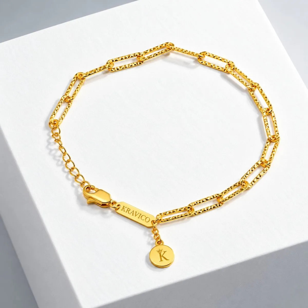 Gold Paperclip Chain Bracelet