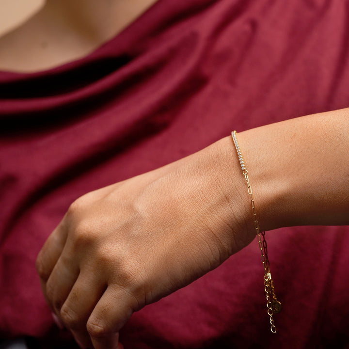 Mini Tennis Link Bracelet