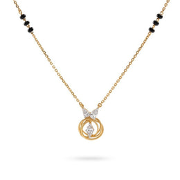 Aura Swirl Mangalsutra | Gold Vermeil