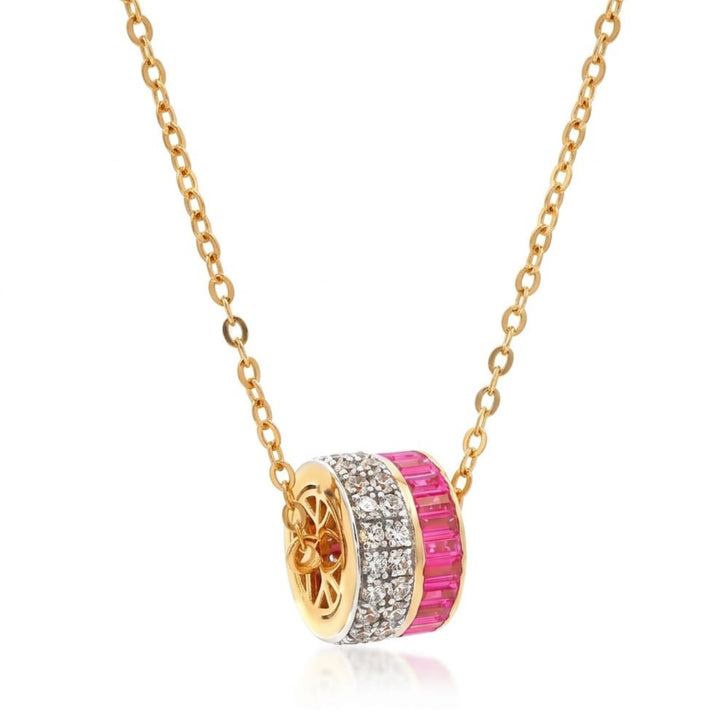 Ruby Barrel Pendant