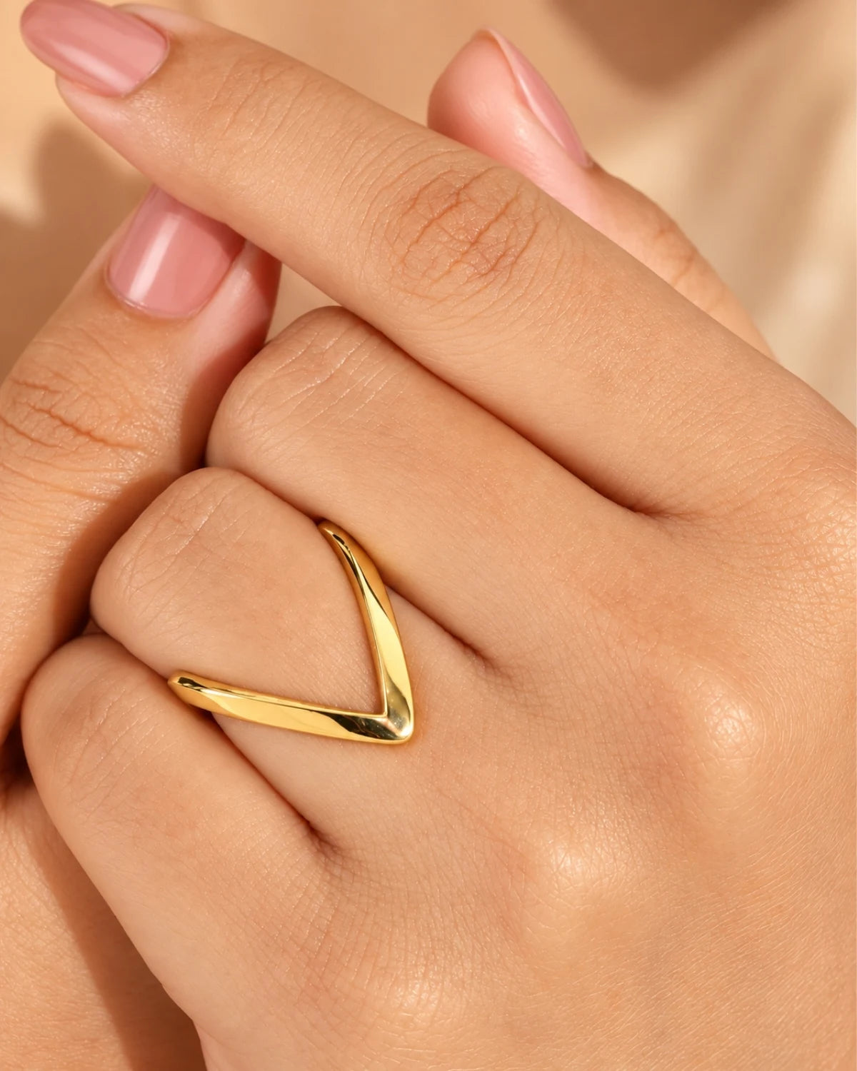 Gold Plated Vanki Style Ring