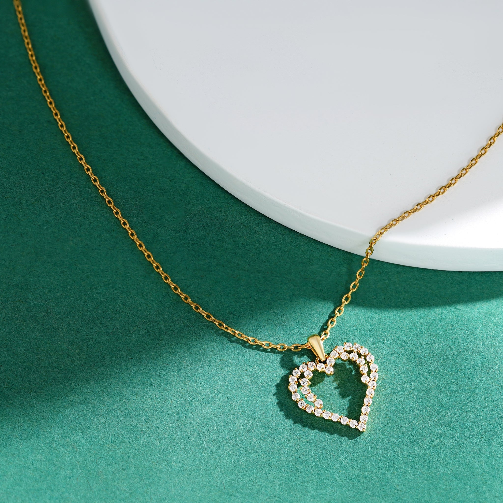 Sparkling Heart Diamond Pendant