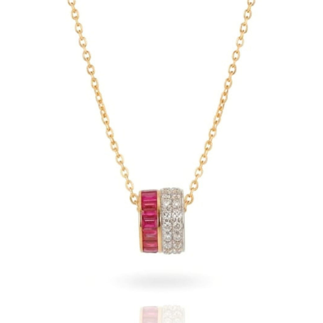 Ruby Barrel Pendant