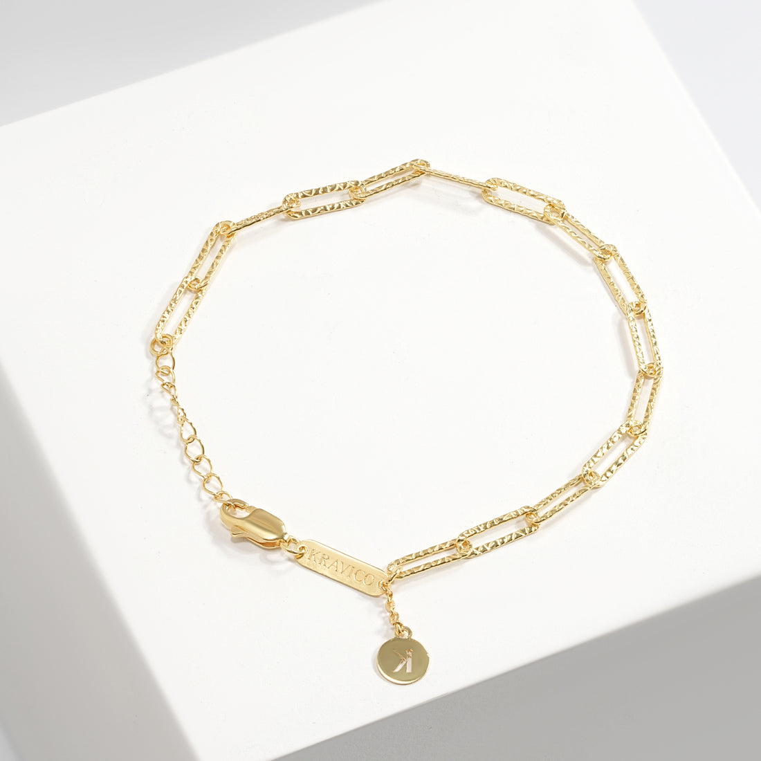 Gold Paperclip Chain Bracelet