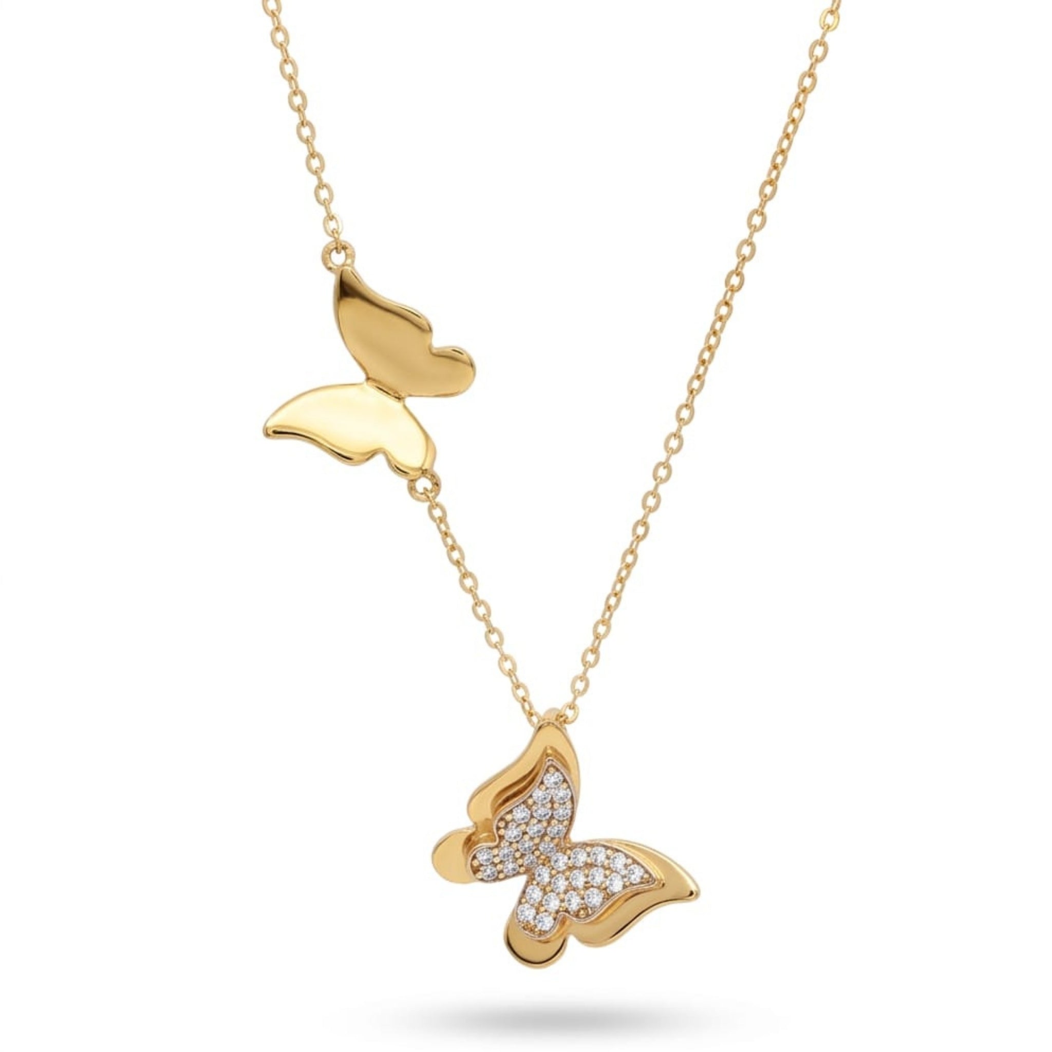 Duo Butterfly Necklace
