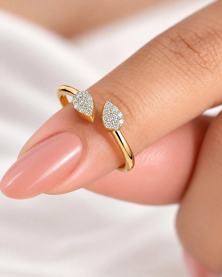 Gold Plated Open Ring