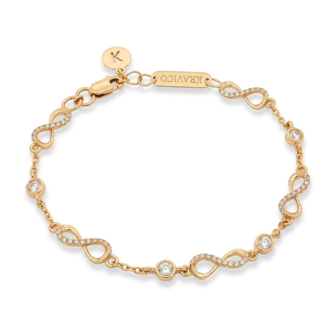 Infinity Charm Bracelet | Gold Plated