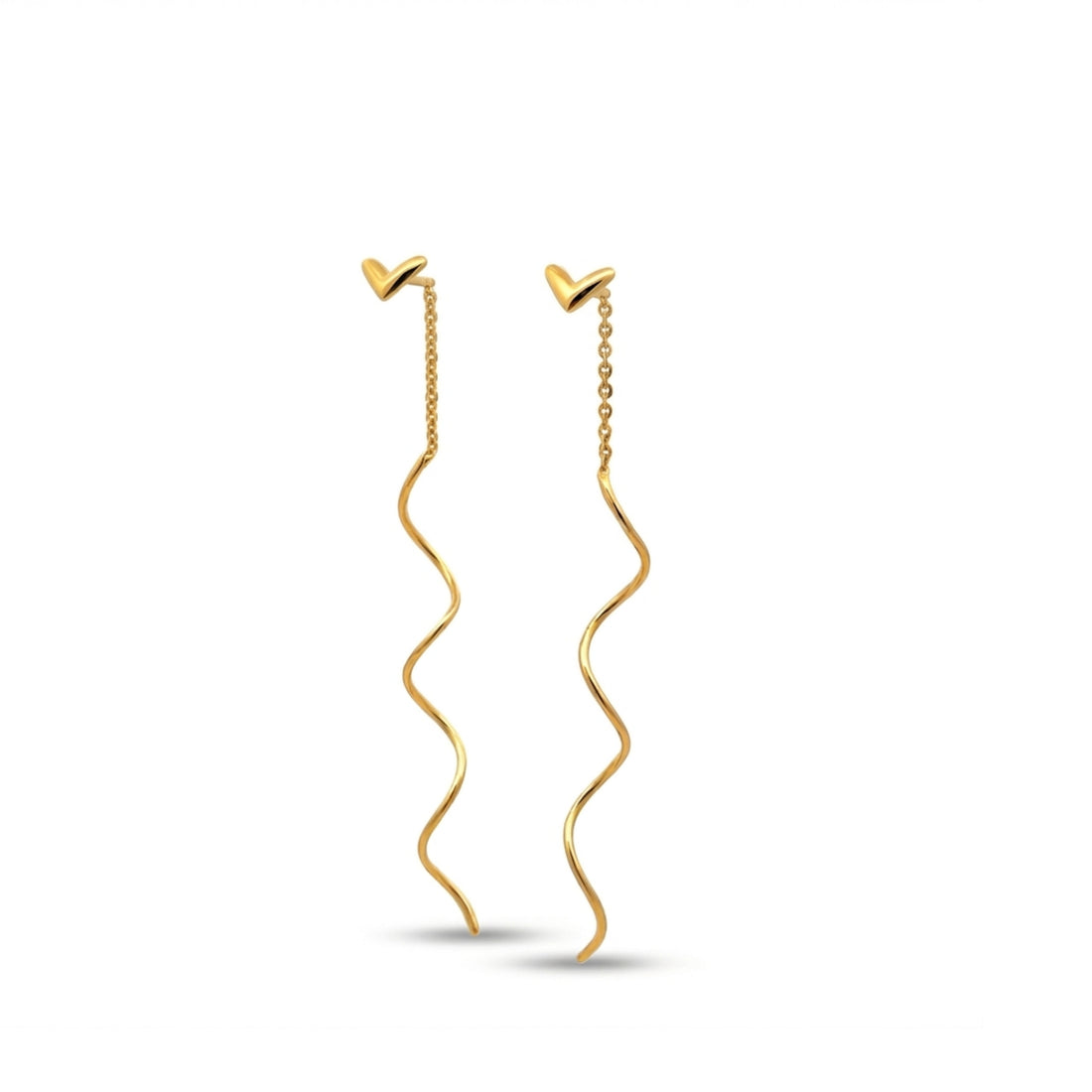 Long Twist Curve Earrings