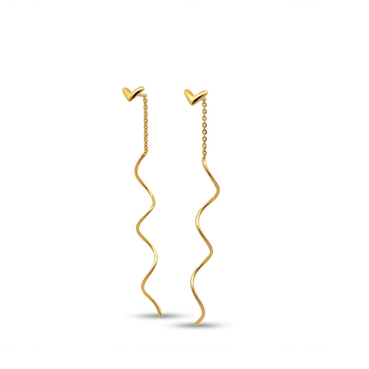 Long Twist Curve Earrings