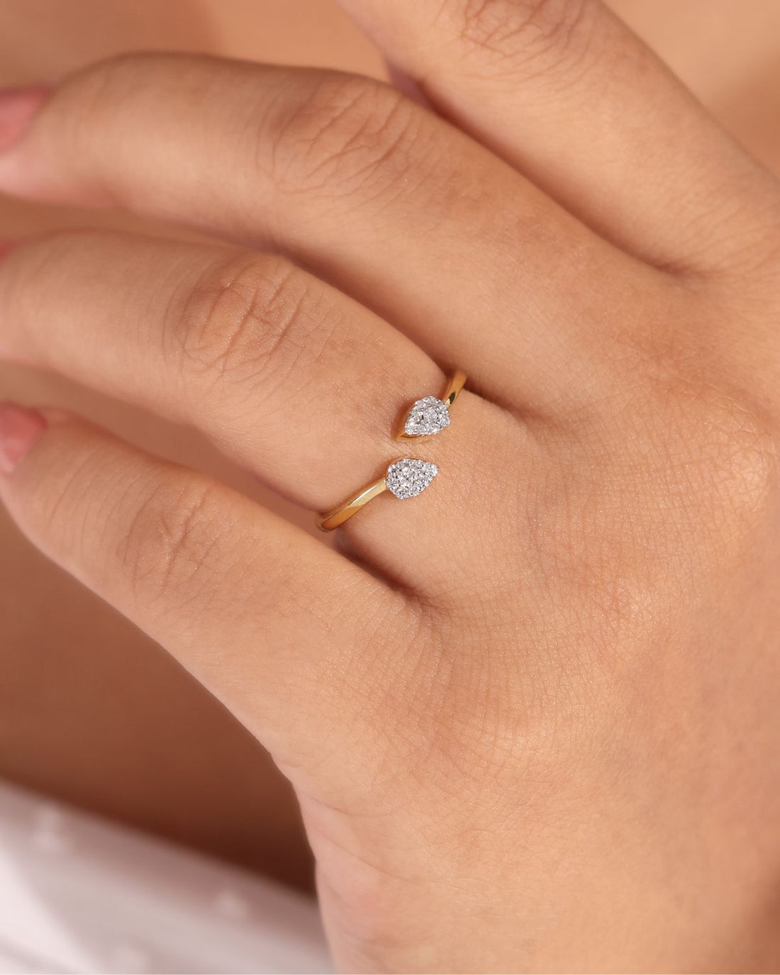 Gold Plated Open Ring