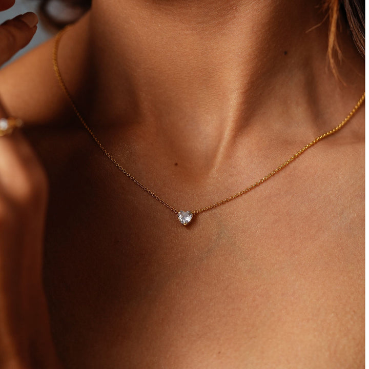 Heart Solitaire Pendant