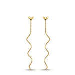 Long Twist Curve Earrings