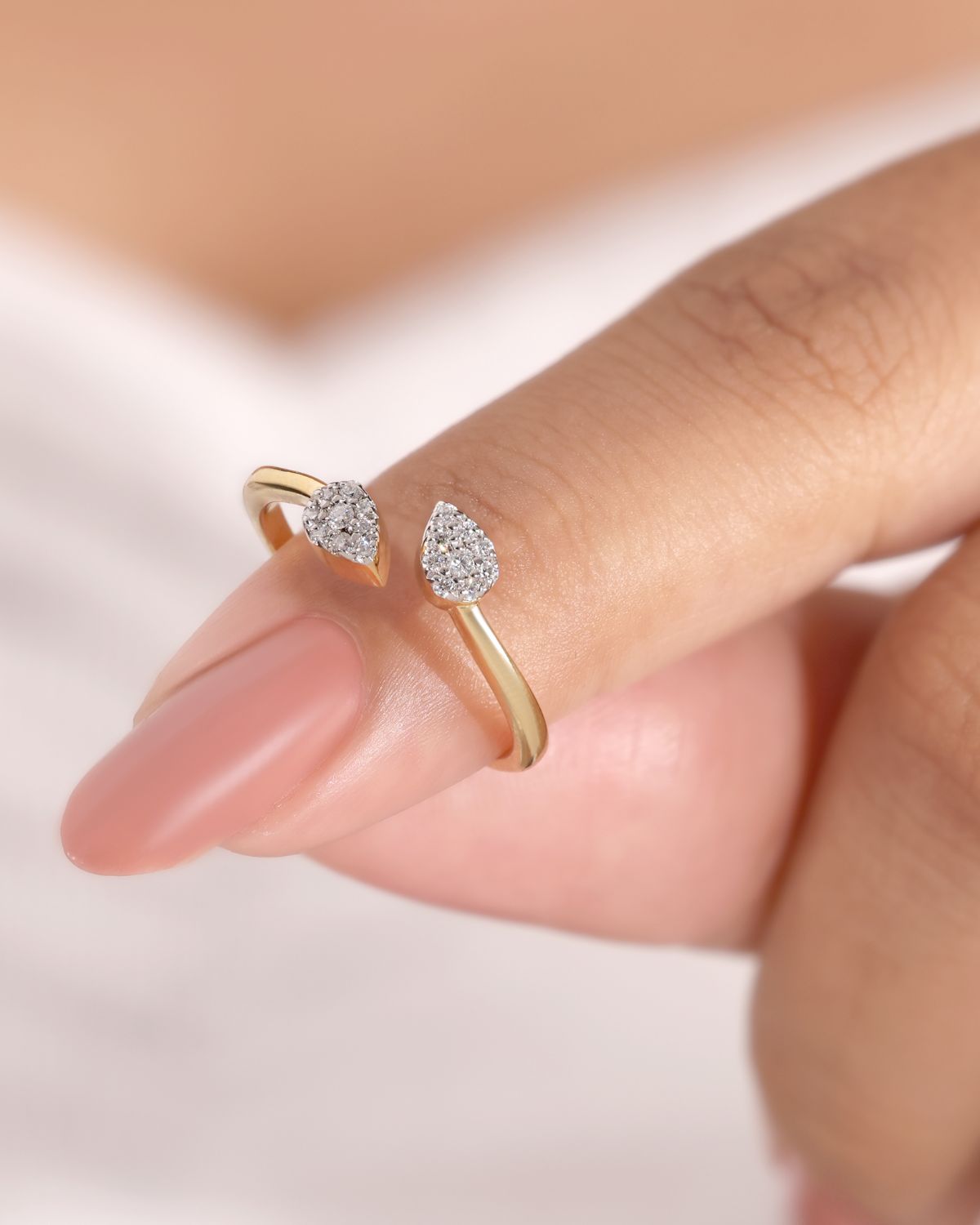 Gold Plated Open Ring
