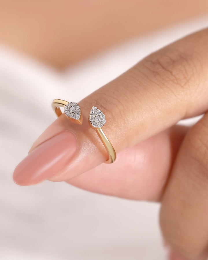 Gold Plated Open Ring