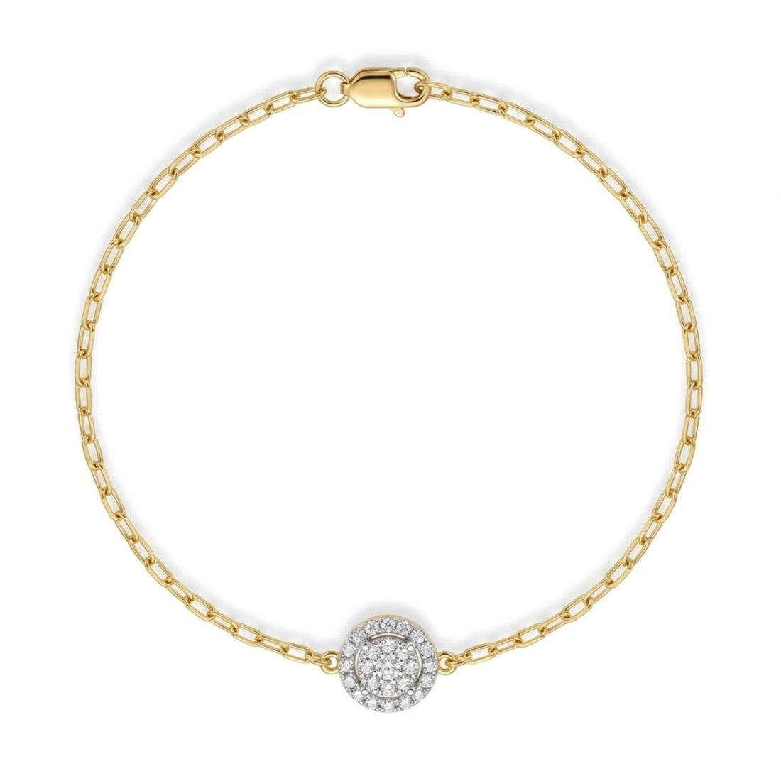Solitaire Diamond Charm Bracelet