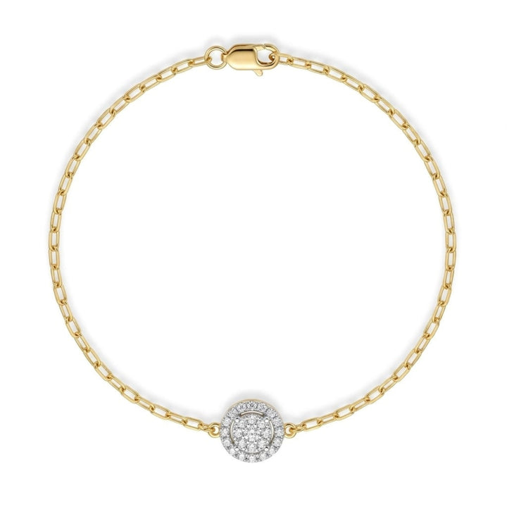 Solitaire Diamond Charm Bracelet