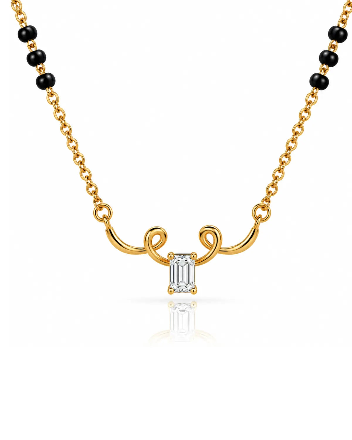 Arohi Solitaire Moissanite Diamond | Gold Vermeil