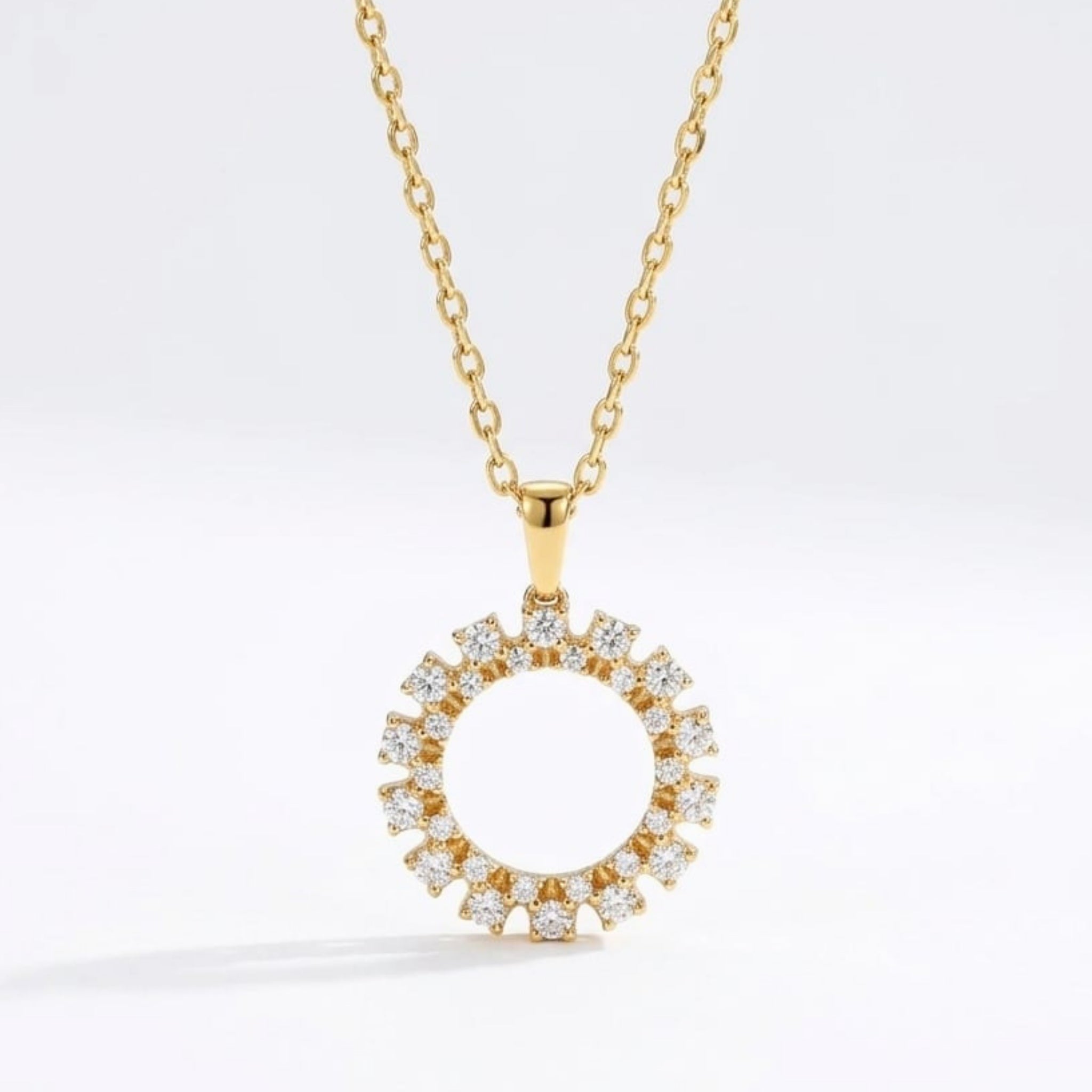 Radiant Halo Monzonite Pendant