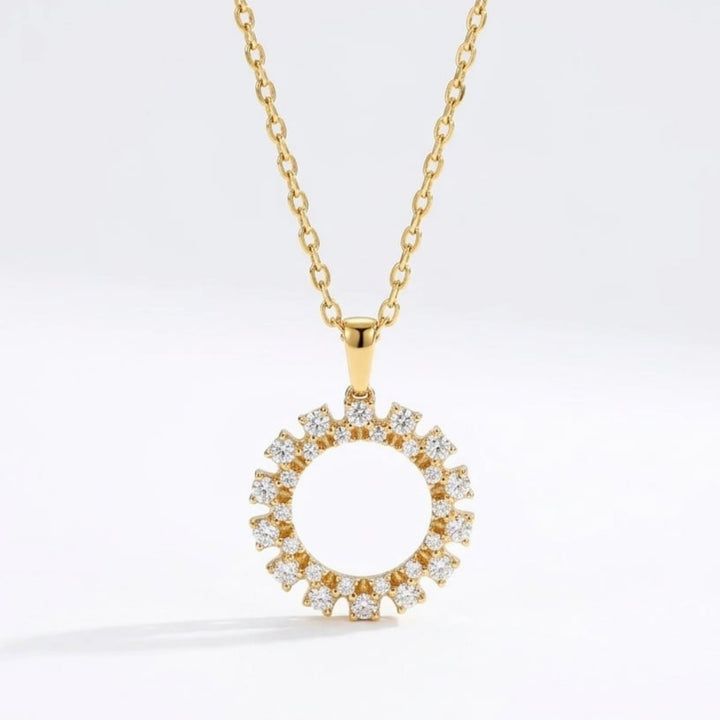 Radiant Halo Monzonite Pendant